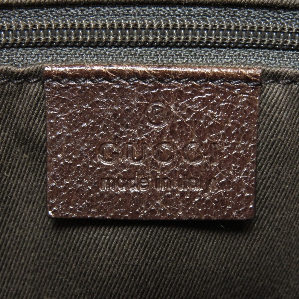 Gucci GG canvas shoulder bag brown leather - Picture 6 of 11